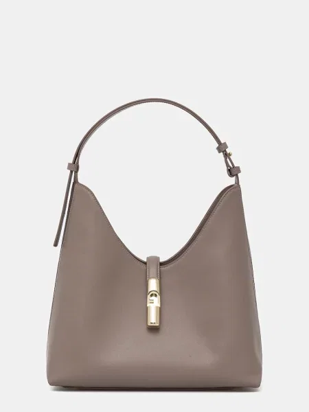 Geanta de piele Furla bej