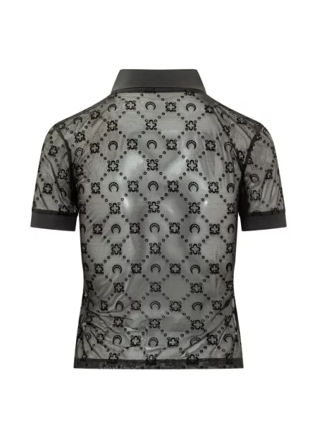 Tricou polo Marine Serre plasă negru