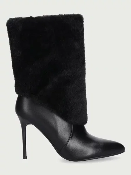 Goe botine pentru femei din piele negru