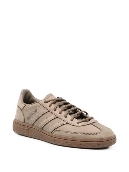 Pantaloni Adidas alergare din piele maro