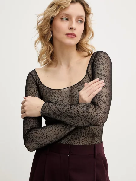 Elisabetta Franchi body sima fekete