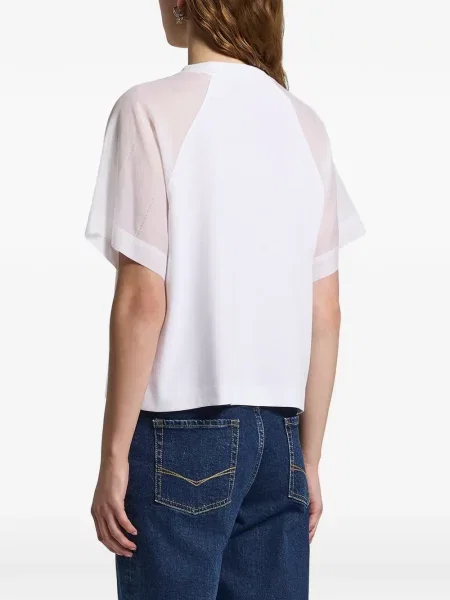 Tricou Peserico transparente alb