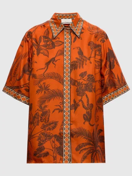 Блуза Monkey Dance із шовку Alemais помаранчева