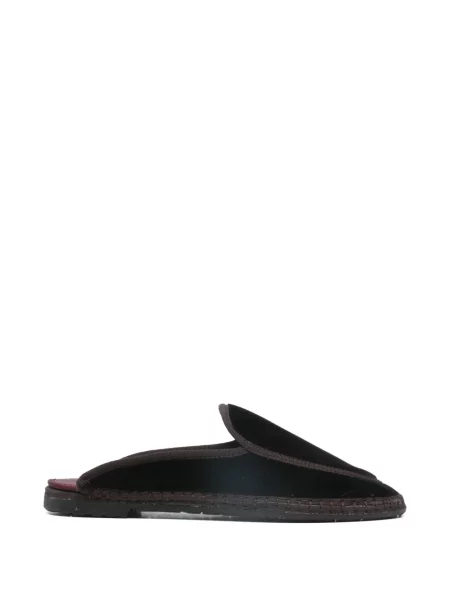 Papuci tip mules Flabelus negru