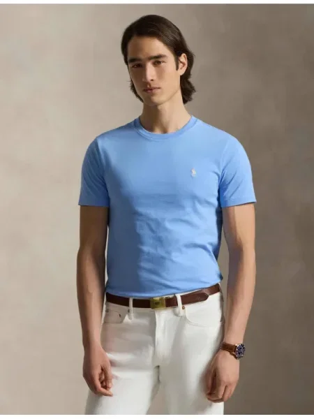 POLO RALPH LAUREN Tricou | Custom slim fit albastru