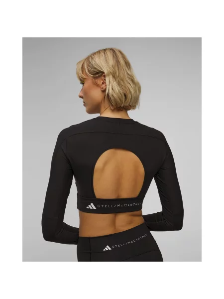 Adidas by Stella McCartney Funkční tričko Stella McCartney TrueStrength Černá bílé
