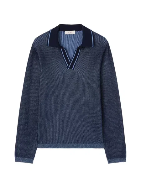 Lung tricou polo Retori albastru