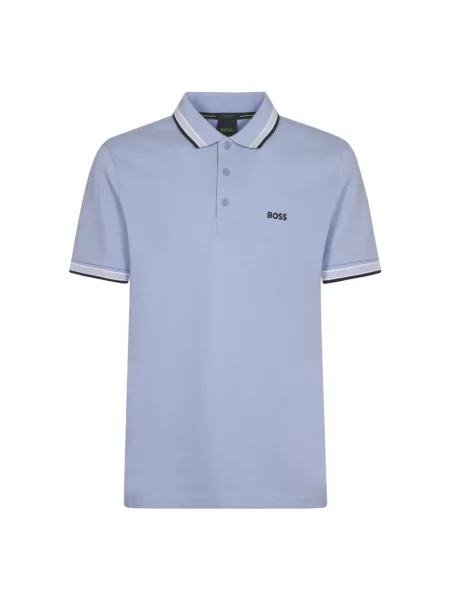 Koszulka polo Boss niebieska