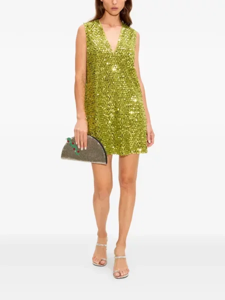 Rochie mini Simon Miller cu paiete verde