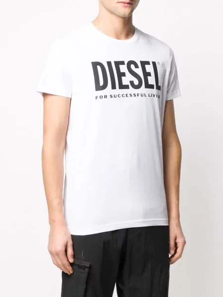 Majica Diesel s autogramom bijela