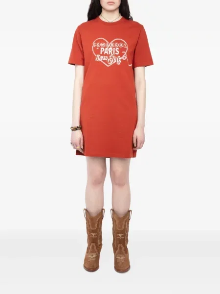 Mini suknelė Zadig&voltaire oranžinė