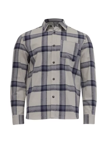 Cămașă cu mânecă lungă A.p.c. în carouri cu imagine cu mâneci lungi