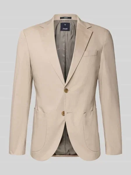 Marynarka z kołnierzem z klapami model Dallas' Joop! Collection beżowa