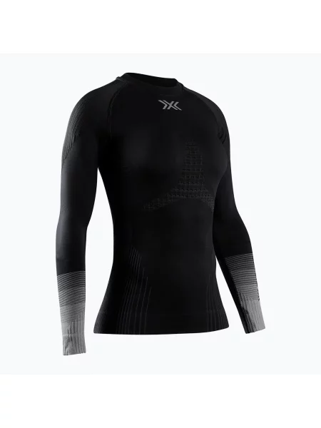 Bluză termoactivă pentru femei X-Bionic Invent Graphics LS x black/dark grey negru
