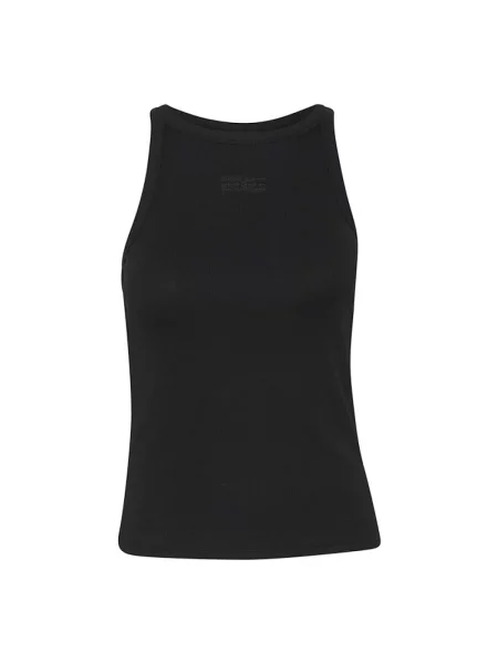 Top Gestuz z cyrkoniami na ramiączkach czarny