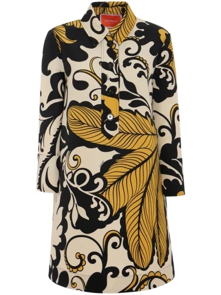 Rochie tip cămașă La Doublej cu imagine de costum alb