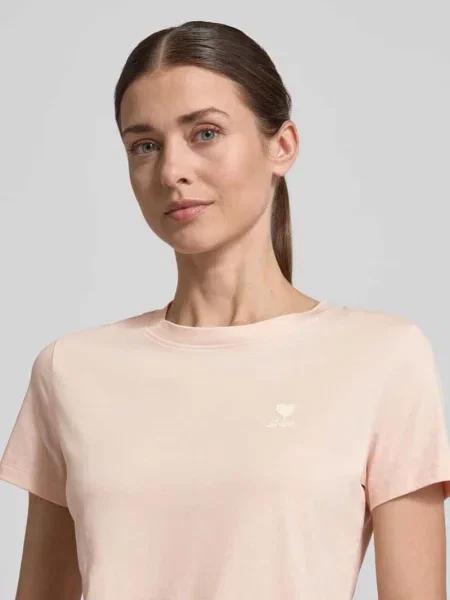 T-shirt o kroju regular fit z czystej bawełny model Boss Orange pomarańczowa