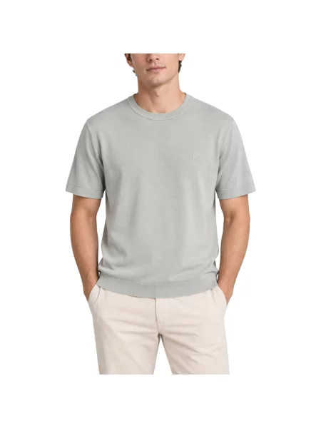 Tricou Calvin Klein Jeans gri