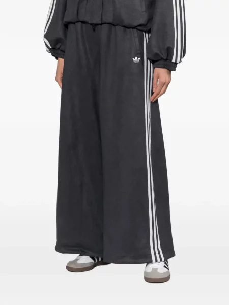 Pantaloni Adidas din piele de căprioară alergare gri