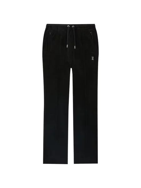 Pantaloni Juicy Couture alergare cu autograf negru