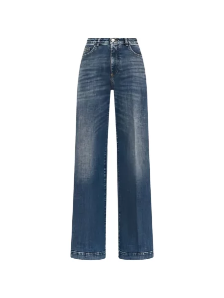 Blugi cu picior larg Seventy albastru