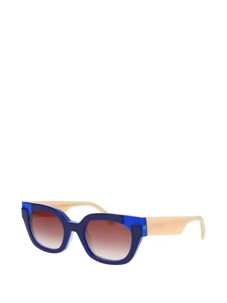 Ochelari de soare Face à Face cu imprimeu geometric albastru
