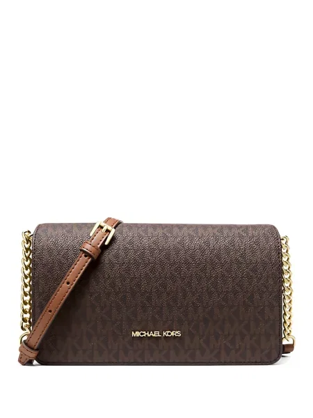 Geanta crossbody Michael Kors cu autograf maro