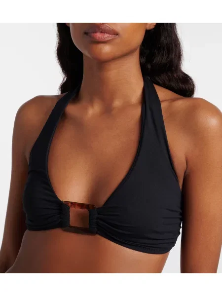 Top Melissa Odabash cu gât halter negru