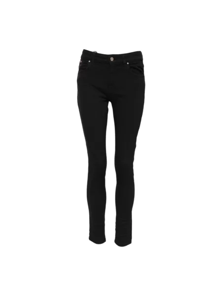Skinny jeansy skinny Dolce And Gabbana z logo czarne