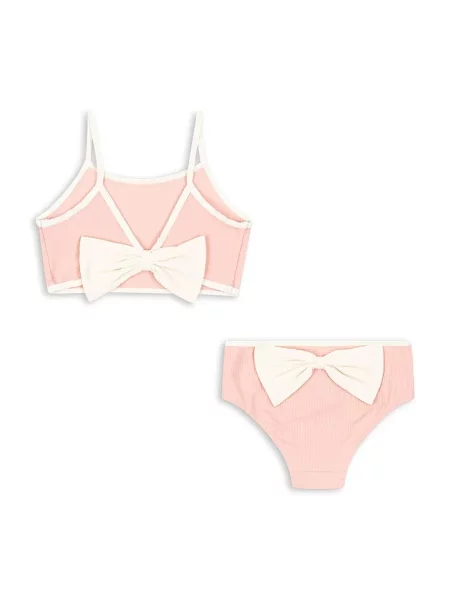 Konges Sløjd dvoudílné plavky dětské BOWIE BIKINI GSR růžové