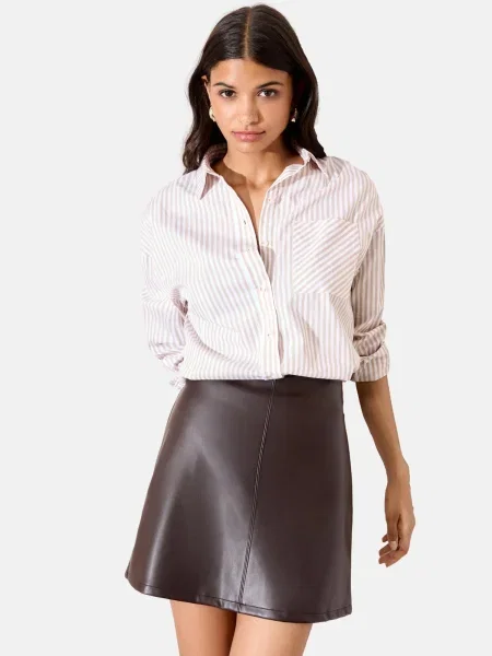 Friends Like These Fustă ciocolatiu