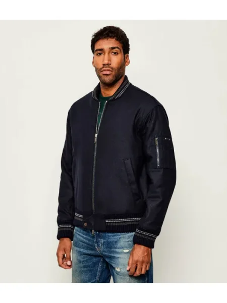 Iceberg De lână geacă bomber cu adaos de mătase