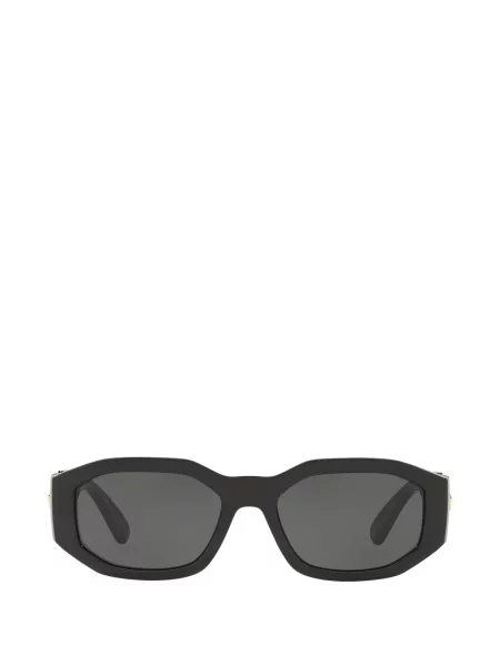Ochelari de soare Versace cu imprimeu geometric negru
