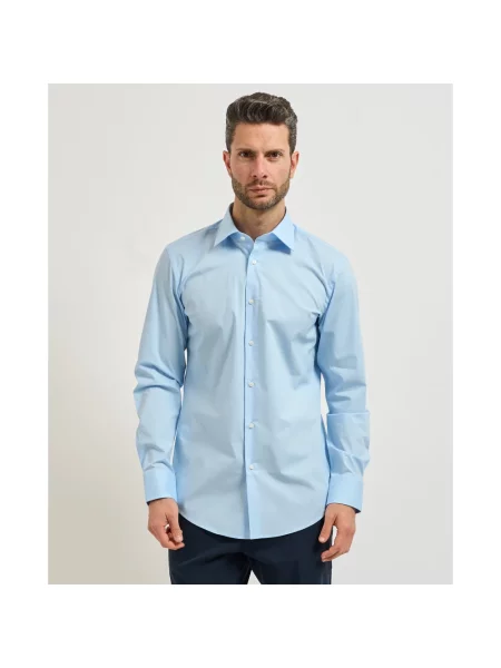 Boss Koszula Hank Slim Fit blau niebieska