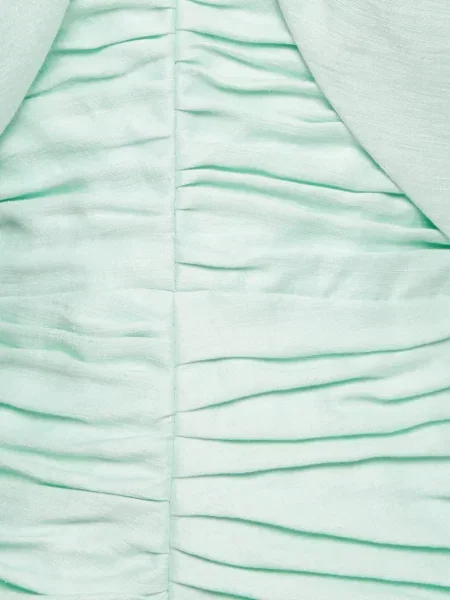 Rochie mini Rasario cu volane verde