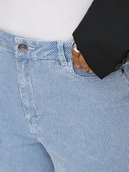 Only Široké Džíny light blue denim/cloud dancer modré