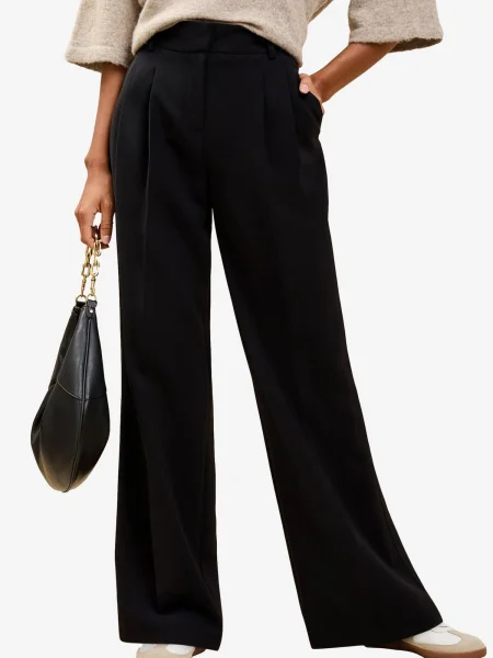 Lipsy Pantaloni cutați negru