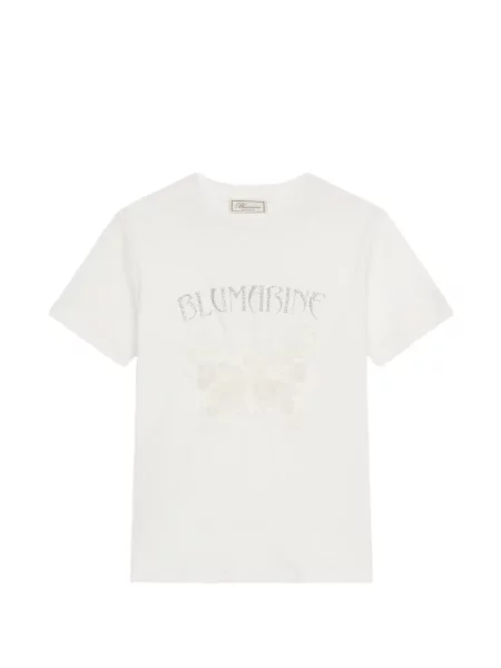 Tricou grafic Blumarine cu imagine alb