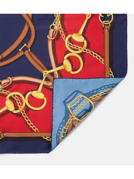 Reversibil fular Gucci de mătase cu imagine