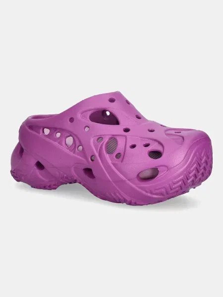 Natikači Crocs Caged W Clog vijolična