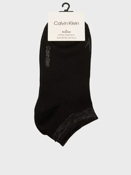 Шкарпетки Calvin Klein з лого чорні