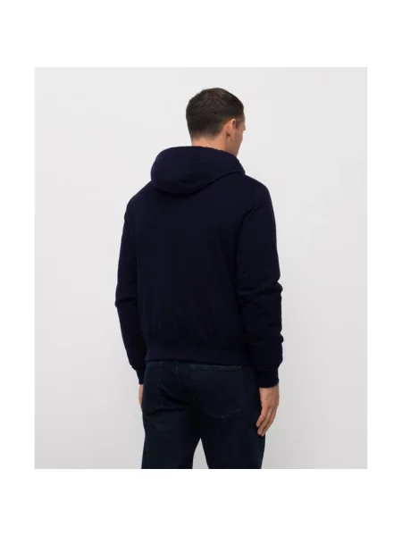 Bluza rozpinana Moorer niebieska