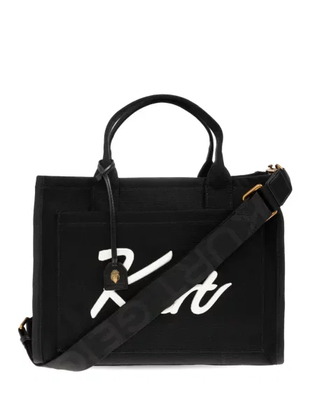 Haftowana shopperka Kurt Geiger London czarna