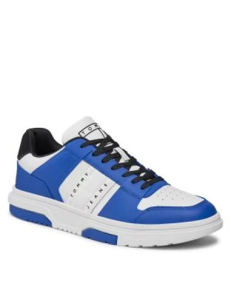 Usnjene superge Tommy Jeans črna