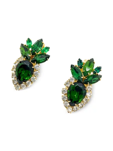 Σκουλαρίκια Jennifer Gibson Jewellery με πετραδάκια χρυσό