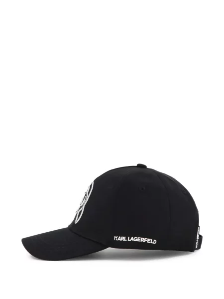 Czapka z daszkiem dziecięca Karl Lagerfeld czarna