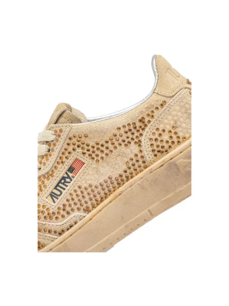 Sneakersy Autry zamszowe beżowe