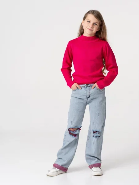 Дитячий Светр YUMSTER бавовна/еластан рожевий