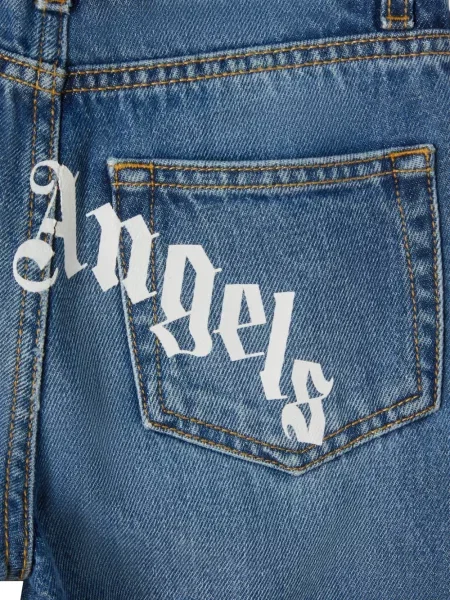Jeansy dziecięce Palm Angels niebieskie
