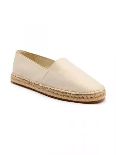 Calvin Klein Espadrile cu adaos de piele bej